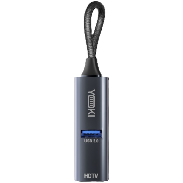 Фото - Хаб USB YOKI Pocket Mini 3in1 Gray (YK-HPMCAH1)